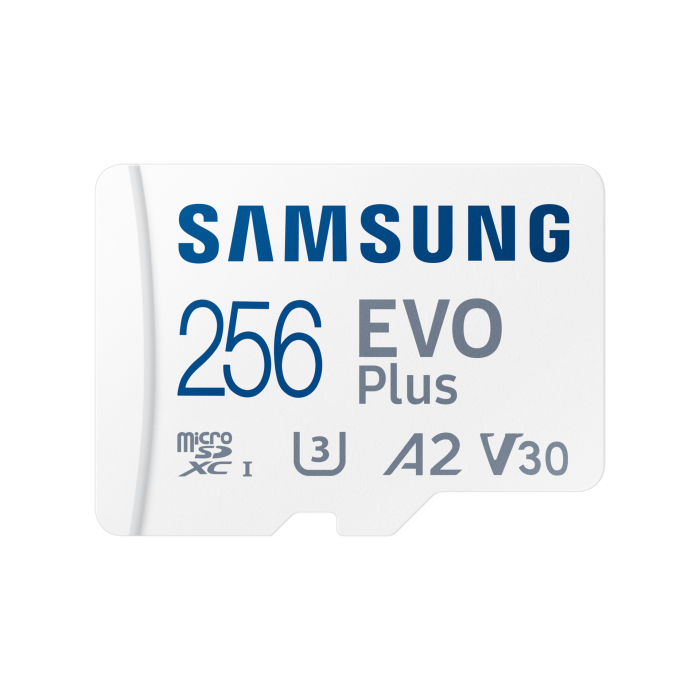 256GB SAMSUNG EVO PLUS MICROSDXC UHS-I U3 V30 A2 160MB/s MB-MC256SA/TR
