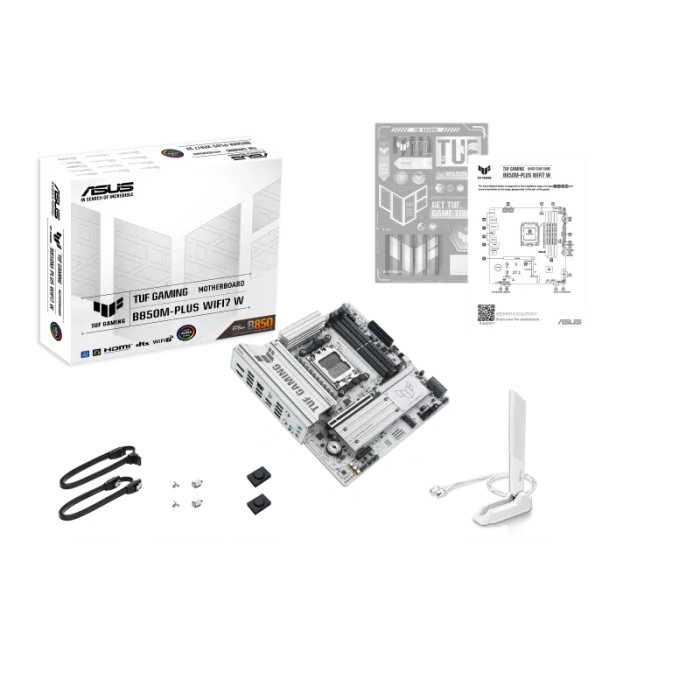 ASUS TUF GAMING B850M-PLUS WIFI 7 AMD ANAKART BEYAZ