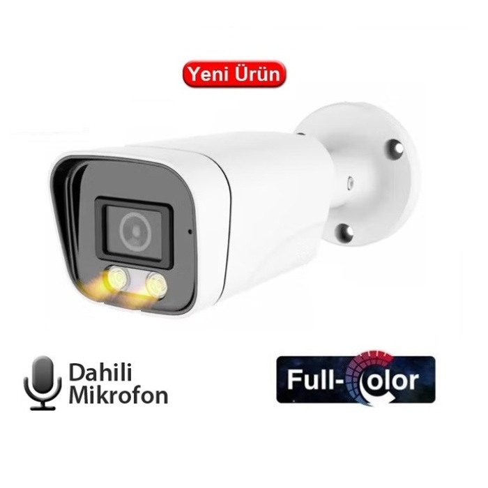 EZCOOL EZ-2315IPS 5MP 3.6MM FULLCOLOR SESLİ METAL POE IP BULLET KAMERA