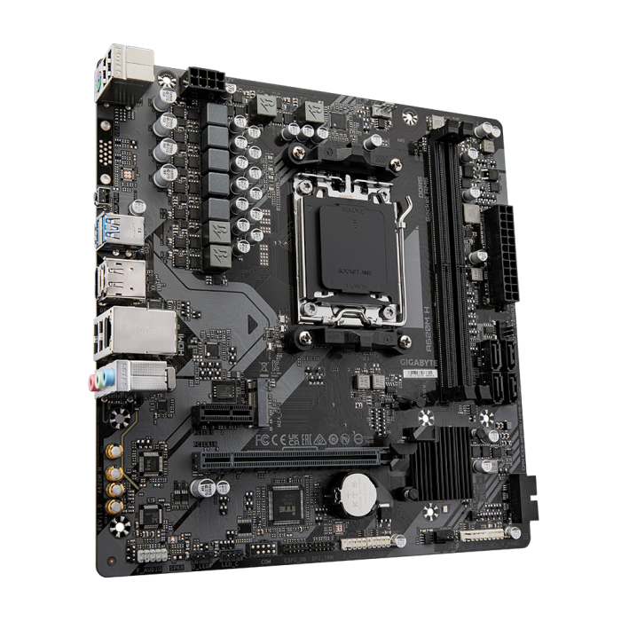 GIGABYTE A620M H DDR5 6400(OC) HDMI DP MATX AM5