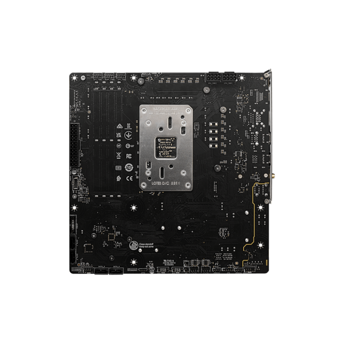 MSI B650M PROJECT ZERO AM5 DDR5 7600MHZ(OC) HDMI DP M.2 USB3.2 2.5G LAN WI-FI 6E mATX