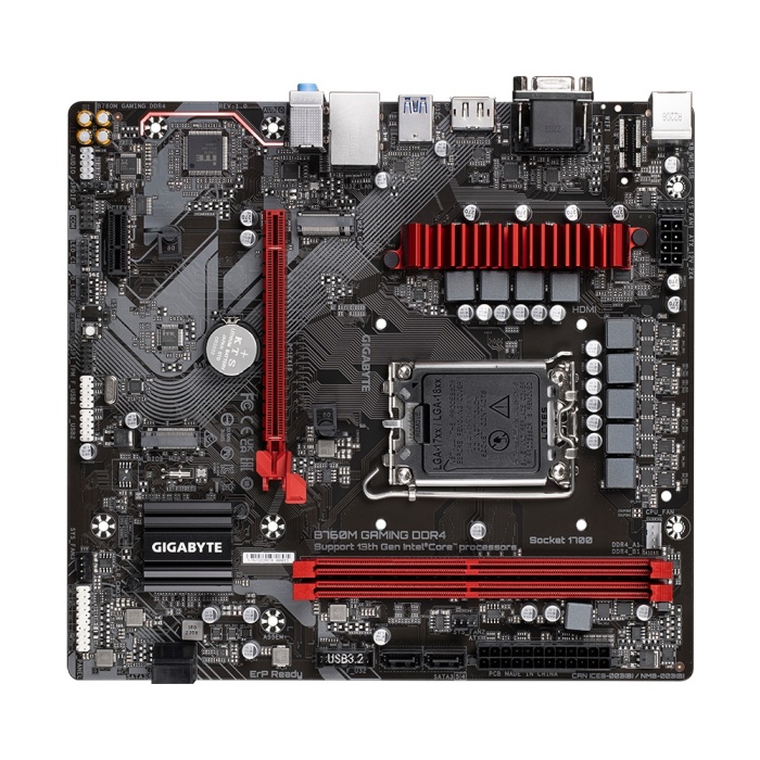 GIGABYTE B760M GAMING DDR4 M.2 HDMI DP MATX 1700P