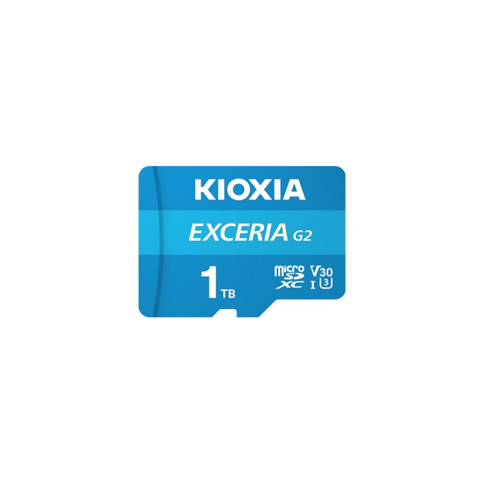 1TB KIOXIA EXCERIA G2 MICRO SDXC U3 V30 4K 100 MB/s LMEX2L001TG2