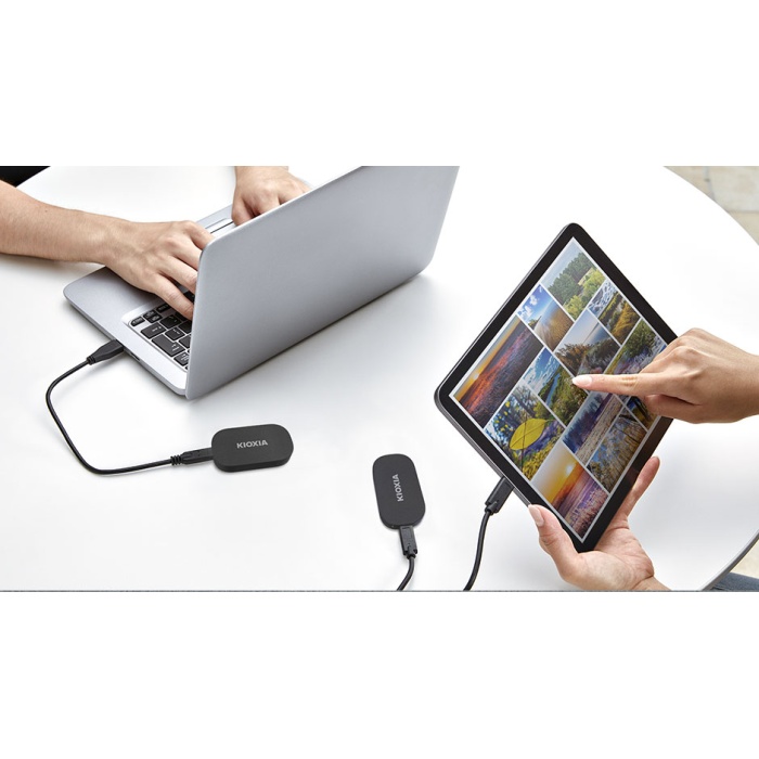 1TB KIOXIA EXCERİA PLUS G2 1050/1000MB/s USB 3.2 GEN2 TYPE-C TAŞINABİLİR SSD DİSK LXD20K001TG8
