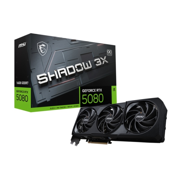 MSI GEFORCE RTX 5080 16G SHADOW 3X OC VGA
