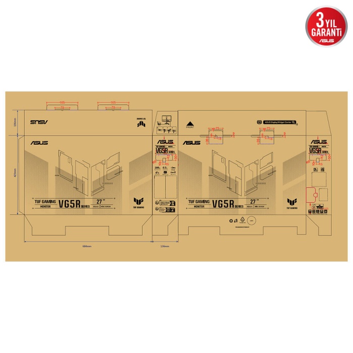 27 ASUS TUF GAMING VG279Q5R 0.3MS 200HZ MONITOR