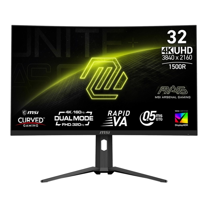 31.5 MSI MAG 321CUPDF 0.5MS 160HZ 4K UHD VA FREE-SYNC CURVED GAMING