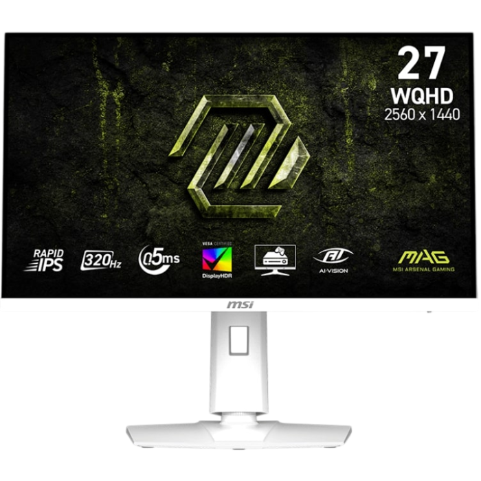 27 MSI MAG 274QRFW X32 0.5MS 320HZ 2K WQHD FLAT RAPID IPS PIVOT BEYAZ GAMING