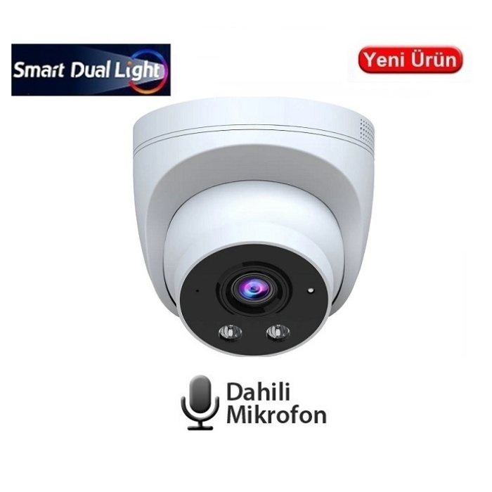 EZCOOL EZ-1115IPS 5MP 2.8MM SMART DUAL SESLİ POE  IP DOME KAMERA
