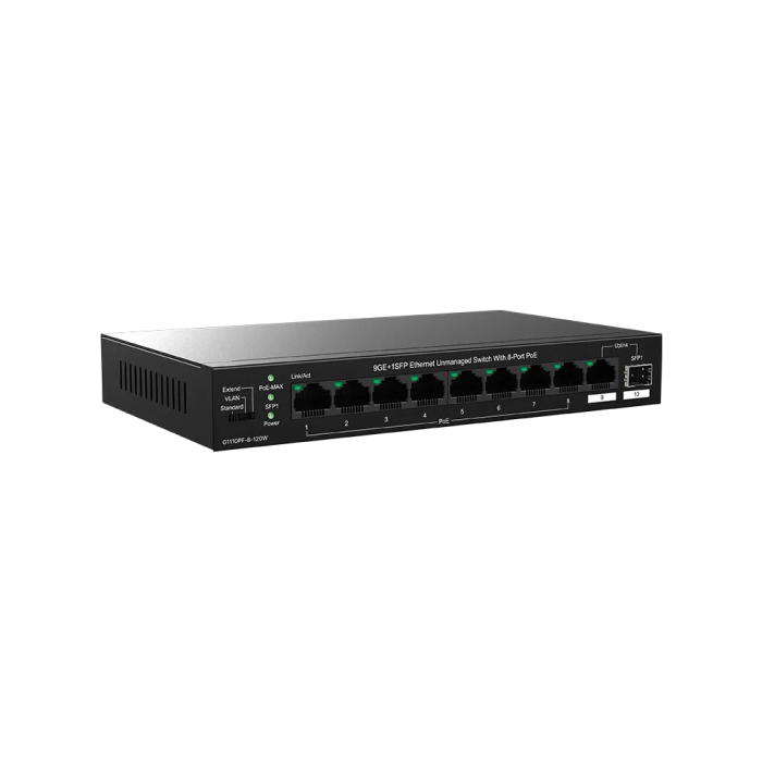 TENDA TEG1110PF-8-120W 10PORT 10/100/1000 SWITCH