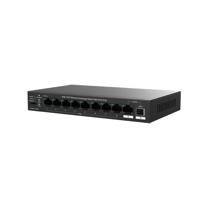 TENDA TEG1110PF-8-120W 10PORT 10/100/1000 SWITCH