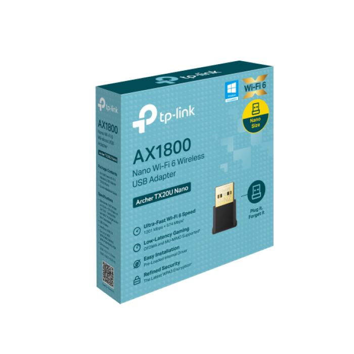 TP-LINK ARCHER TX20U NANO Wİ-Fi 6 USB ADAPTÖR