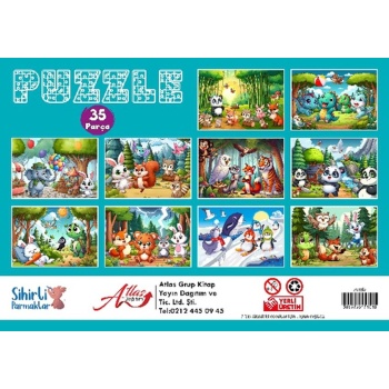 Puzzle 35 Parça 10 Çeşit 10’lu Paket