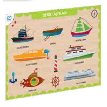 Ahşap Deniz Taşıtları Eğitici Set