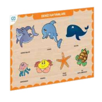 Ahşap Deniz Hayvanları Eğitici Set