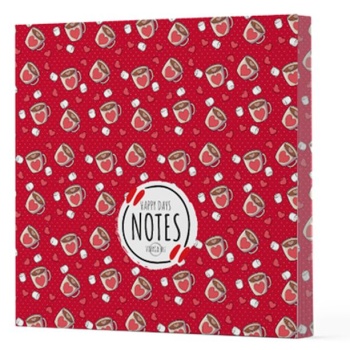 Kahve 9 - Çizgisiz Yan Boyamalı Defter