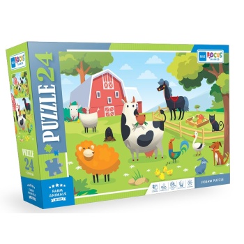 Blue Focus Farm Anımals (Çiftlik Hayvanları) - 24 Parça