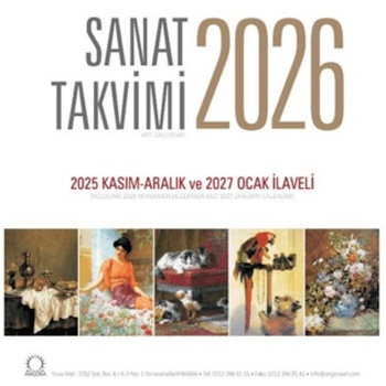 Sanat Takvimi 2026 Duvar Takvimi