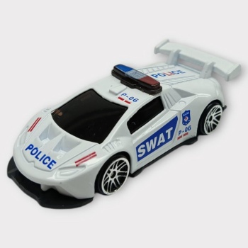 Metal Mini Polis Arabası  8 cm - Polis - 3 (Lisinya)