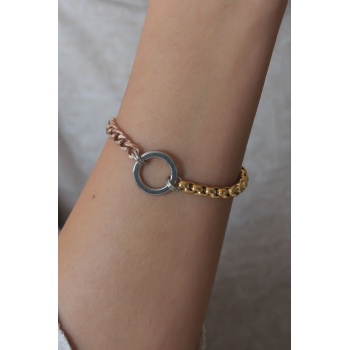Çelik Mix Renk Kadın Bileklik - Lisinya