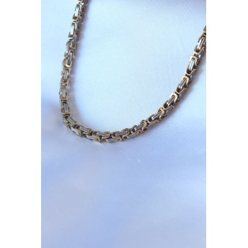 316L Çelik Mix Renk Kral Zincir Model Erkek Kolye - Lisinya