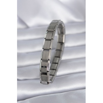 316L Çelik Gümüş Renk Yazılı Nomination Model Kadın Bileklik - Lisinya