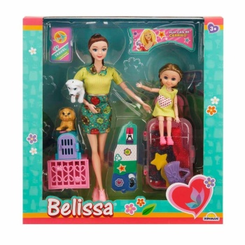 Belissa Yolculuk Zamanı Seti - Köpek Taşıma Çantalı - 51807 (Lisinya)