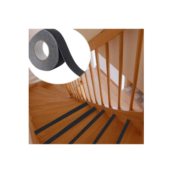 Merdiven Zemin Kaydırmaz Güçlü Bant Yapışkanlı Kaymaz Bant Siyah 25 mm X 5 Metre ( Lisinya )