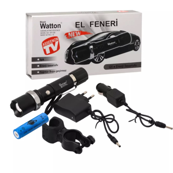 Zoomlu Şarjlı El Feneri En Uygun Fiyata  Wt-038 - Lisinya
