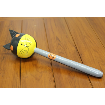 Ahşap Kedili Batman Marakas Tekli Polos:25 - Lisinya