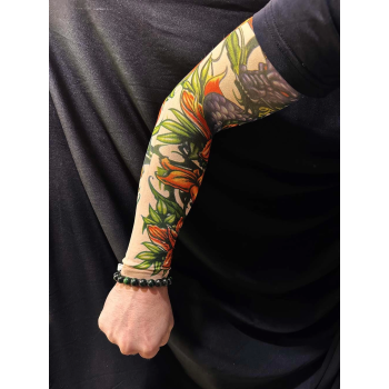 Çorap Dövme Giyilebilir Kol Bacak Dövmesi Likralı 2 Adet Model 25 - Lisinya