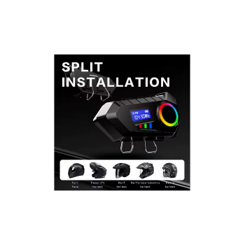 Y30 Kask Kulaklık Bluetooth Motosiklet Kulaklık Rgb Radyolu Intercom - Lisinya
