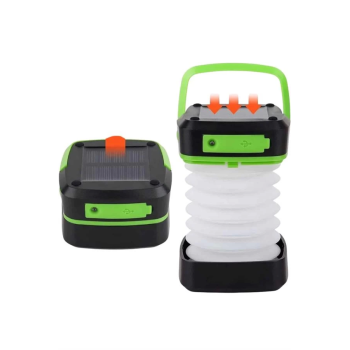 Katlanabilir Kamp Lambası Akordiyon Lamba Şarjlı 3 Kademeli Solar ( Lisinya )