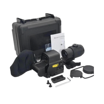 558-G43 XPS2 Hedef İşaretleyici Red Dot - Holografik Nişangâh, 5x Büyütmeli Set-Siyah ( Lisinya )