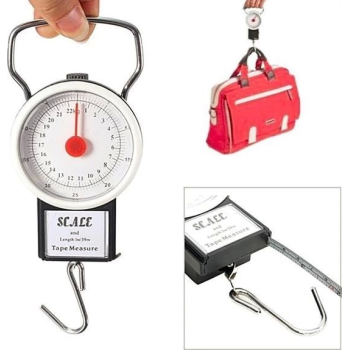22 Kg/50lb Kancalı Tartı Aleti 1 Metre Mezuralı Askılı Balıkçı Terazisi ( Lisinya )