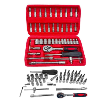 Cr-v Max 1/4 Cırcırlı 46 Parça Lokma Anahtar Takımı Bits Uç Seti Tam Set Germany ( Lisinya )