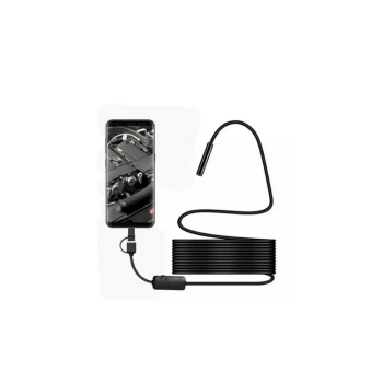 Endoskop Yılan Video Kamera Led’li 10 Metre 7 Mm Sert Kablo ( Lisinya )