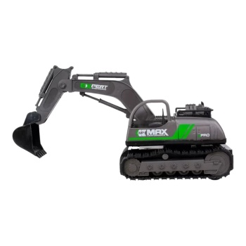 İş Makinaları Serisi - Şarjlı Uzaktan Kumandalı Excavator - Yeşil  (Lisinya)