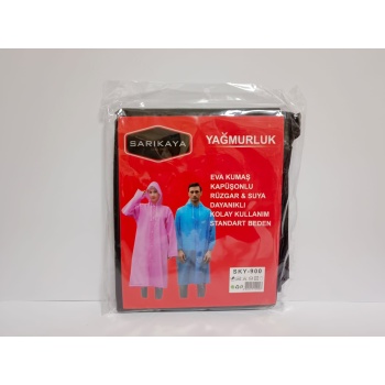 Yağmurluk Siyah Renk (Standart Beden)