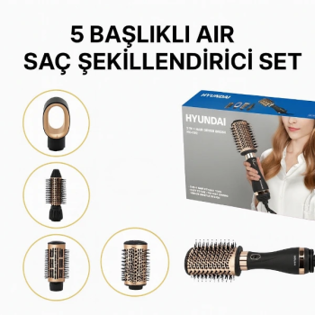 5 Başlıklı Air Saç Şekillendirici Set ( Lisinya )