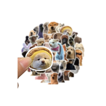 Sevimli Köpek Çıkartmaları Laptop Notebook Tablet Sticker Seti ( Lisinya )