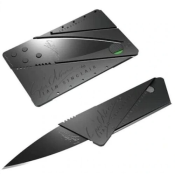 Cardsharp Kredi Kartı Şeklinde Bıçak Kutusuz ( Lisinya )