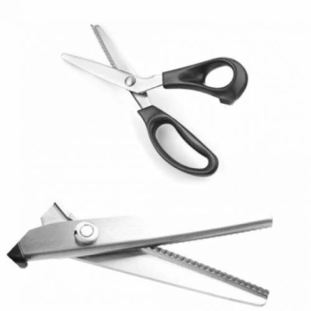 Zikzaklı Kesim Makası Desenli Tırtıklı Oya Makası Terzi Kumaş ( Lisinya )