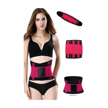 Hot Belt Termal Sauna Kemer Unisex Terletme Korsesi (pembe-siyah) ( Lisinya )