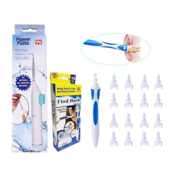 Kulak Temizleme ve Power Floss Diş Temizleme Seti | Mekanik Ağız Bakımı ( Lisinya )