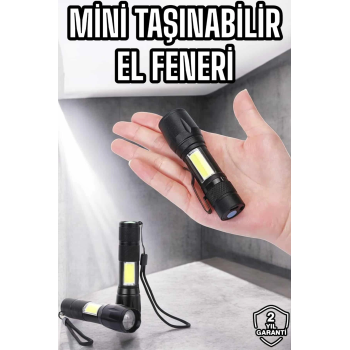 Işıldak El Feneri Kamp Lambası Mini Taşınabilir Acil Durum Lambası Fener Led Işık ( Lisinya )