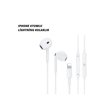 İphone 14 Ve Altındaki Modellerle Uyumlu Kablolu Kulaklık ( Lisinya )