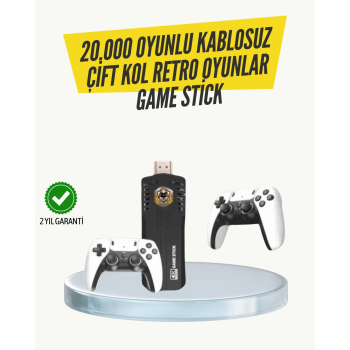 Kablosuz Retro Oyun Konsolu – Geniş Oyun Kütüphanesi Ve Hd Görüntü İle Sonsuz Eğlence ( Lisinya )