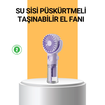 Taşınabilir Şarjlı Su Buharlı Mini Klima Fan ( Lisinya )