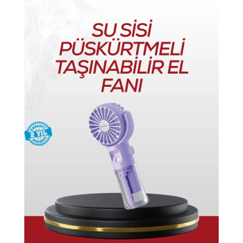 Type-c Şarjlı Taşınabilir Su Buharlı Mini Vantilatör ( Lisinya )